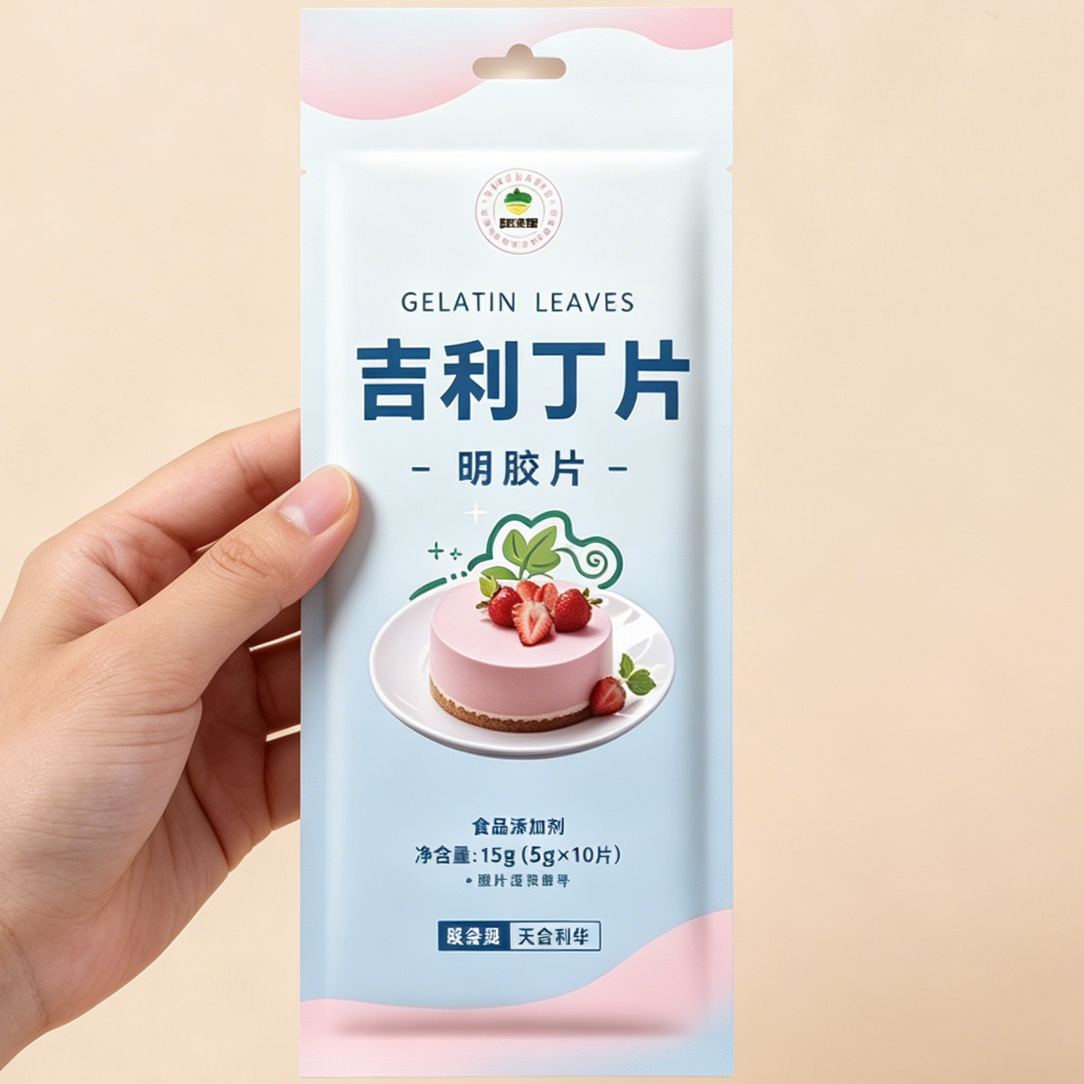 风满坡可食用自制宝宝奶酪棒慕斯蛋糕食品级明胶片鱼胶片吉利丁片