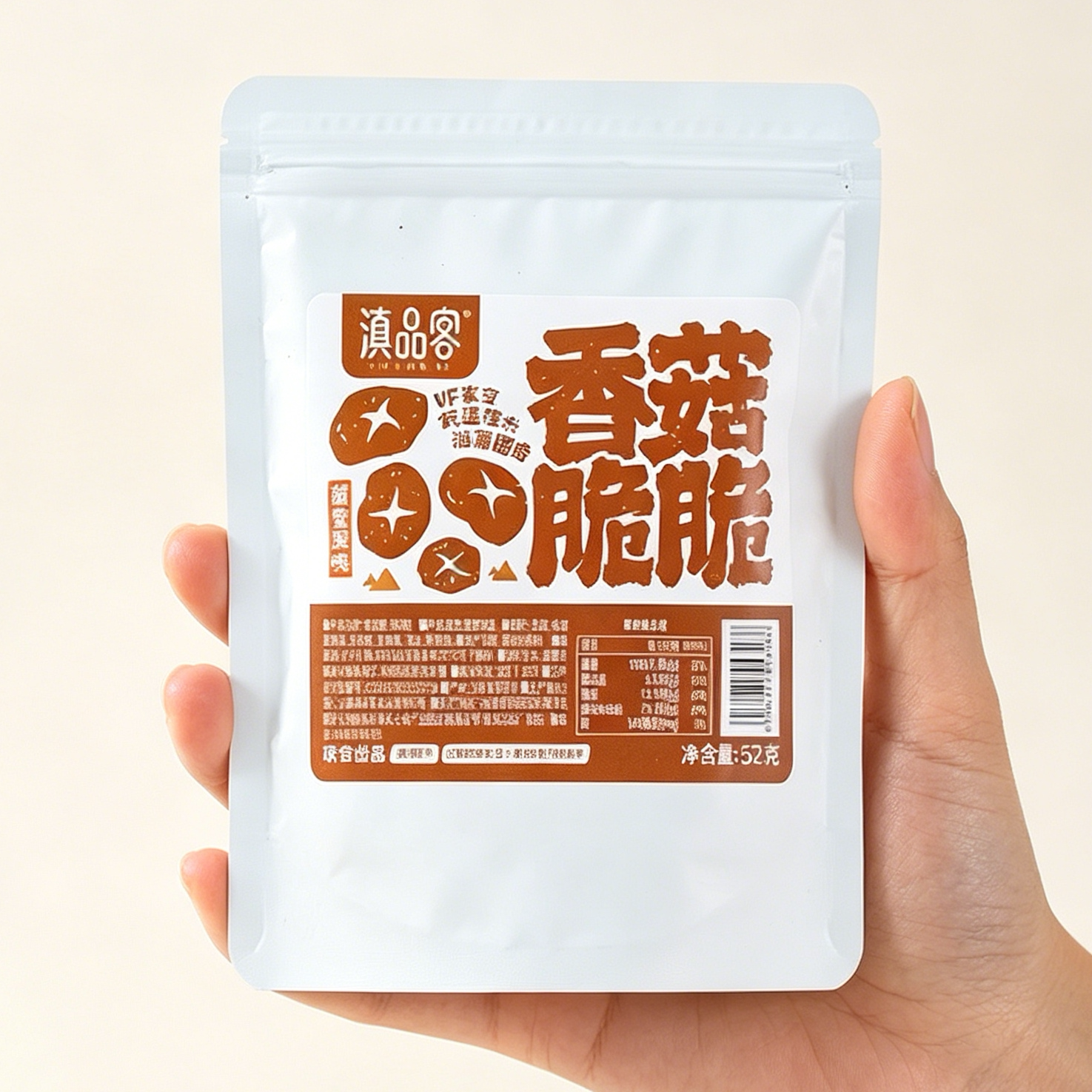 滇品客黑松露味香菇脆即食零食脱水蘑菇干脆片果蔬脆菌菇果蔬干