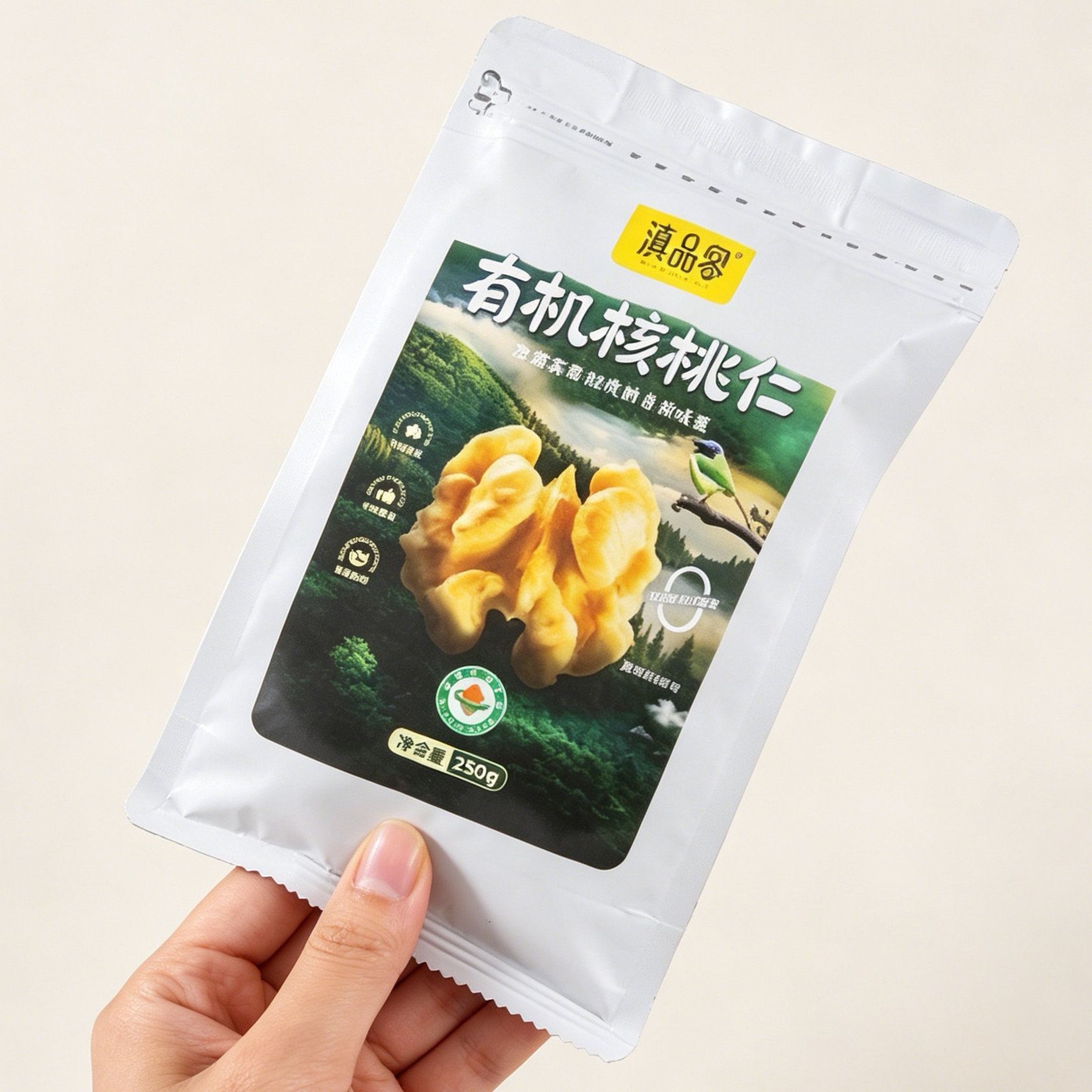 滇品客云南有机生核桃仁新货原味去壳核桃肉孕妇零食坚果仁袋装图片