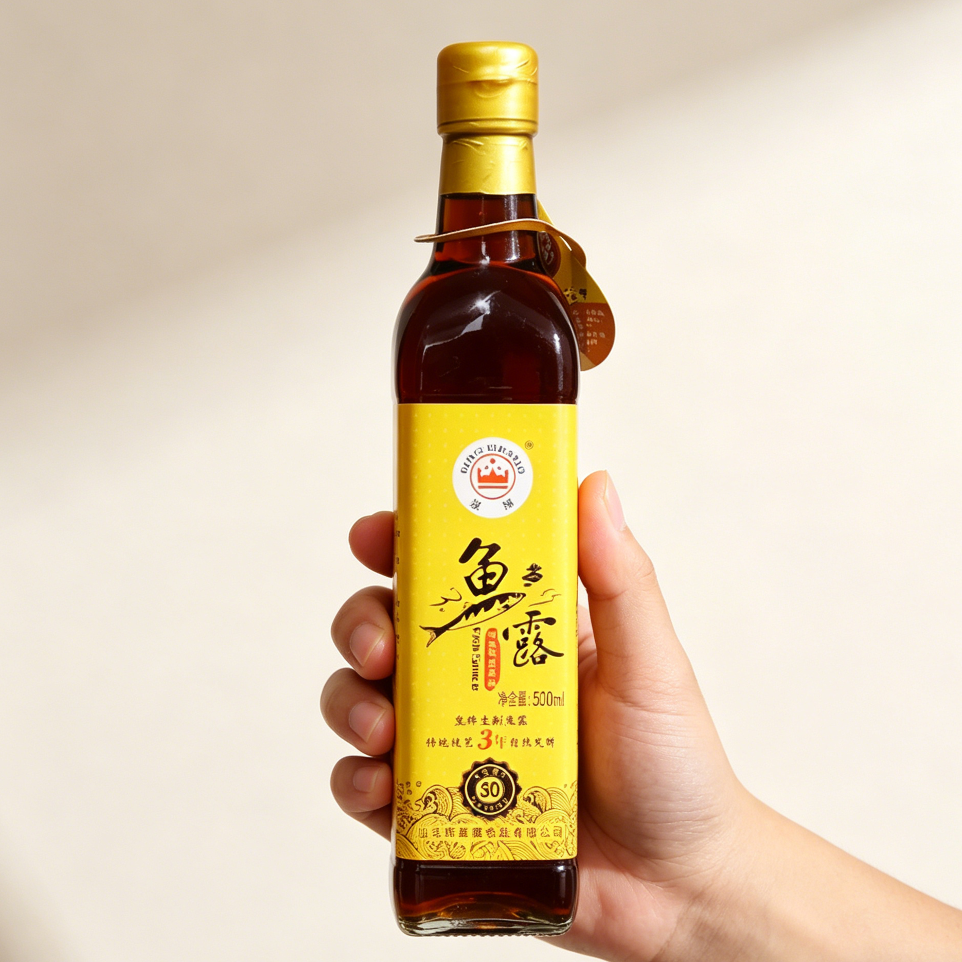皇牌鱼露500ml 家庭厨用调味汁 潮汕特产调料清蒸鱼炒菜增鲜蘸酱