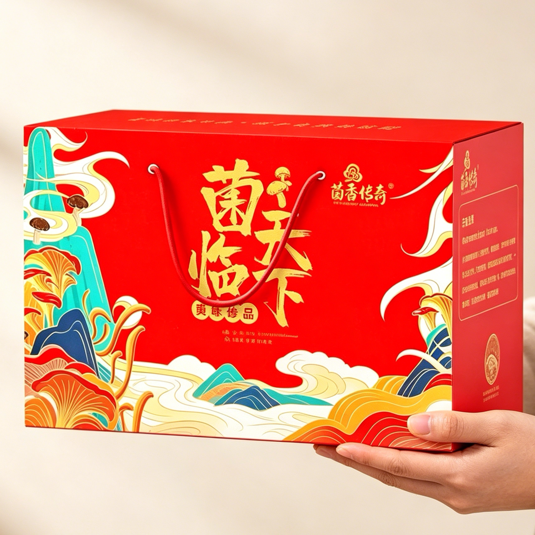 菌香传奇云南特产山珍干货礼盒菌汤包香菇羊肚菌菇煲汤料包春节