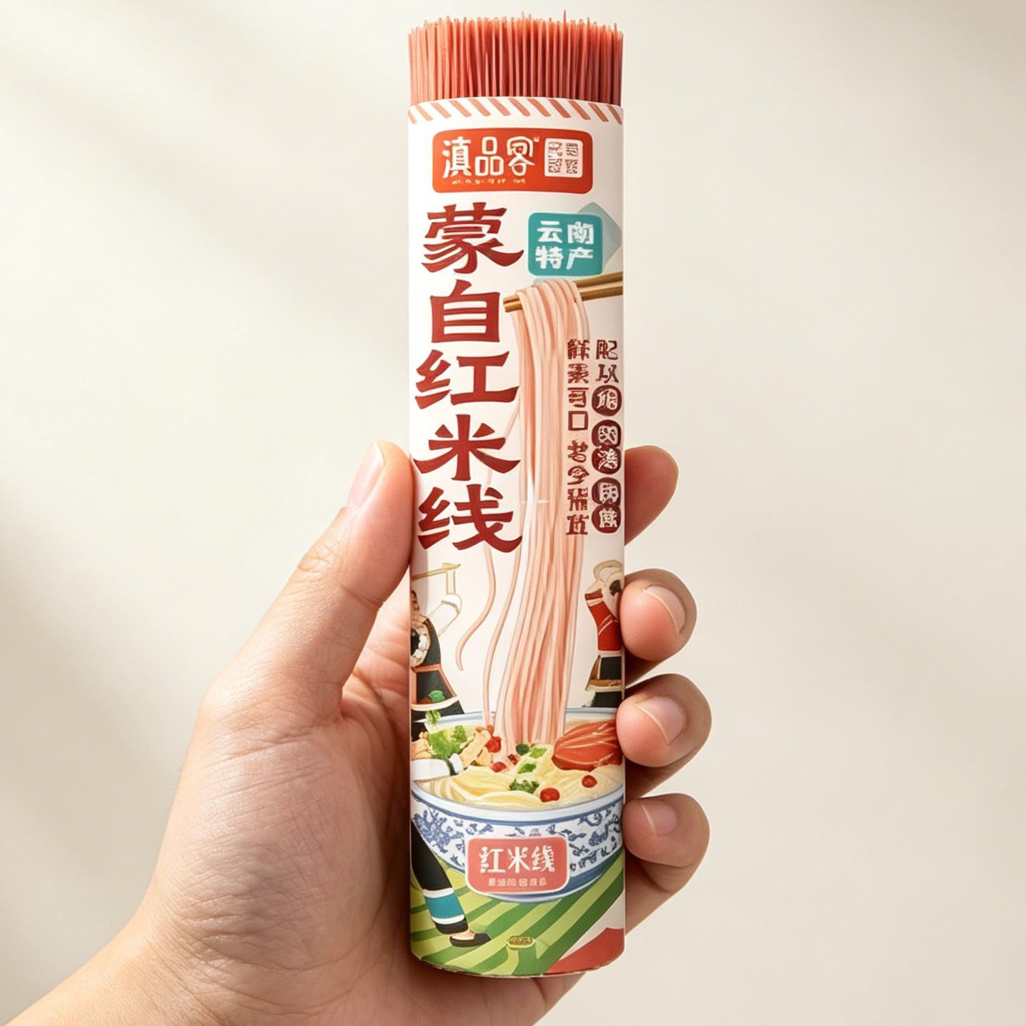 滇品客云南特产蒙自红米线全干米线云南过桥米线米粉早餐速食商用