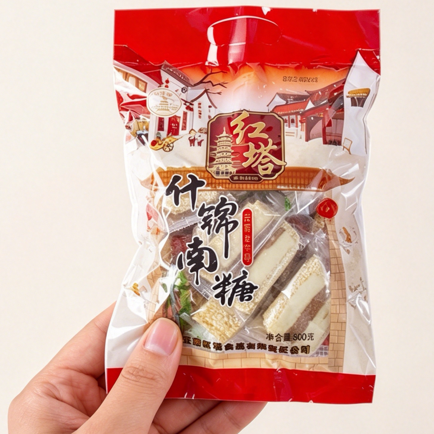 红塔什锦南糖酥糖老式杂糖芝麻糖花生糖特产零食糕点年货小吃糖果