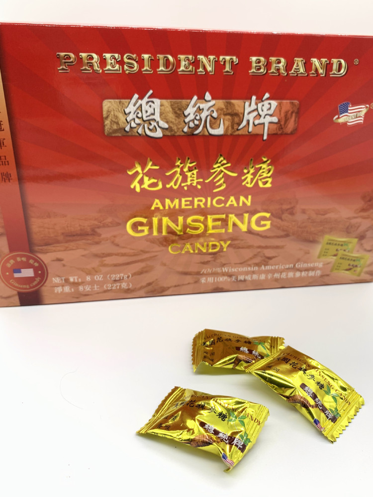 禧格格美国花旗参糖227g进口正品原粒西洋参糖参茸滋补品礼盒