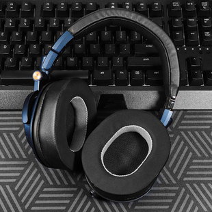 V6耳罩寒冰Arctis MSR7耳机套M50X 1RBT 适用铁三角ATH 1ABT M40皮套索尼MDR Pro海绵垫套 1RNC 7506