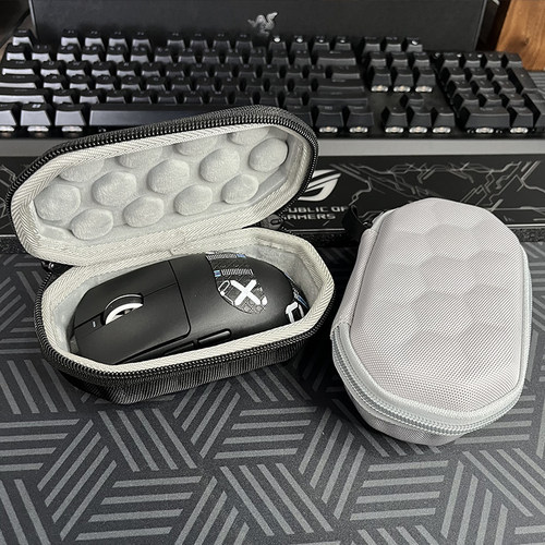适用VXE蜻蜓R1/R1SE/R1 Pro/R1Pro MAX鼠标包收纳盒外设硬壳包袋盒箱抗压防水收纳便捷携带盒