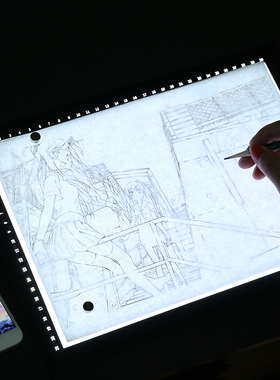 A2A1A0拷贝台LED临摹拓图板画台透光投影复写素描画画美术生绘画漫画工具学生用线描透写台usb工程制图绘图板