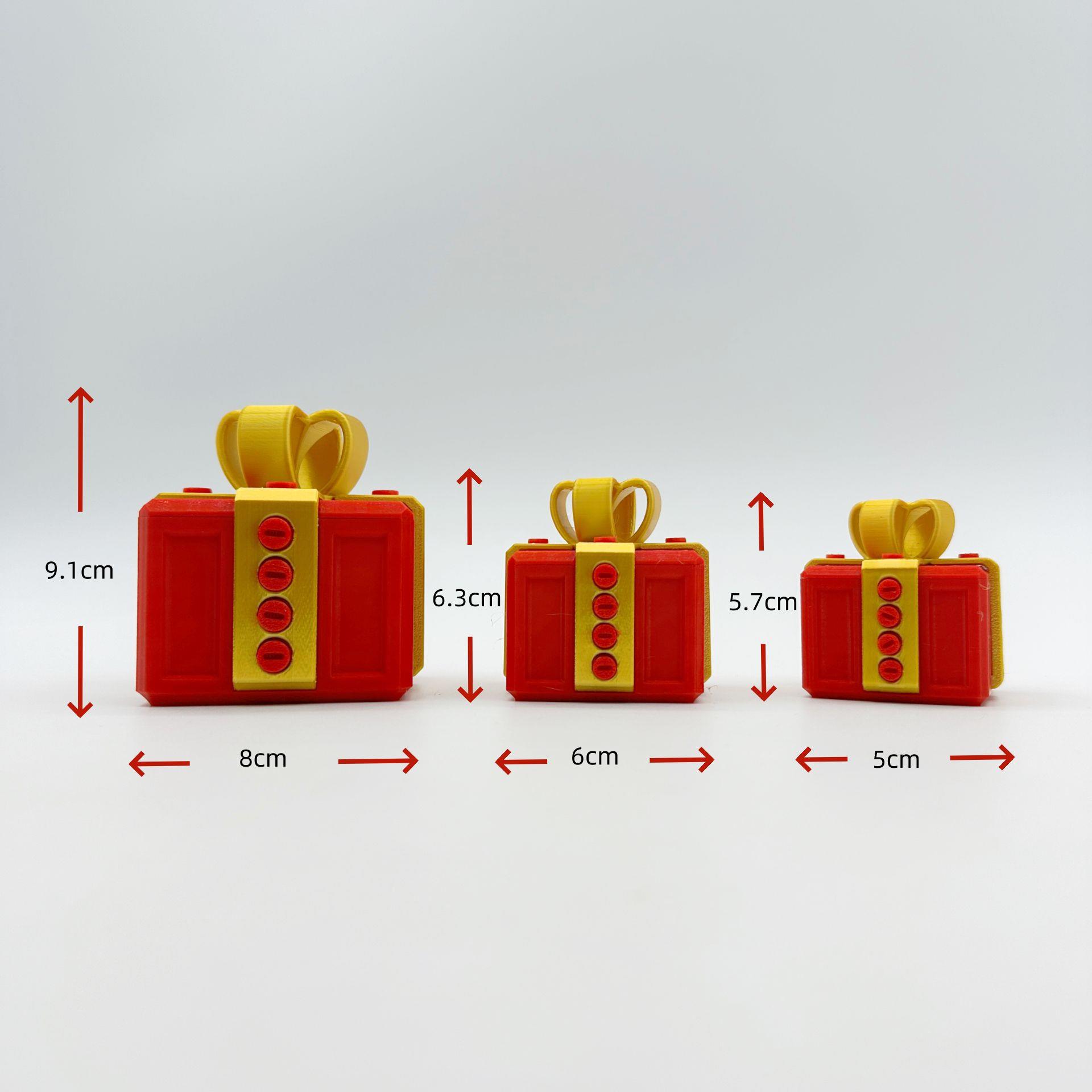 跨境热销3D打印Annoying Gift Box圣诞节平安夜礼物惊喜盒子套装