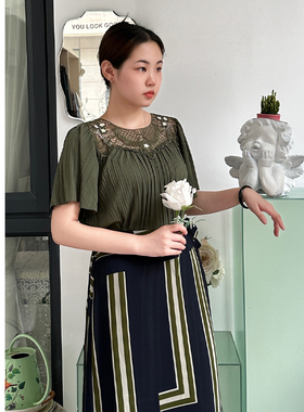 Miss Patina 【套装礼包】蕾丝上衣+短裤/一片式半裙