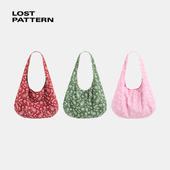LOST PATTERN 双成记佩斯利印花复古帆布托特包大容量单肩包