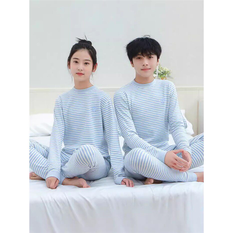 无骨舒绒彩棉儿童内衣套