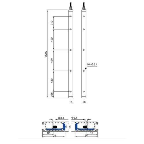 赛福特电梯通用款光幕SFT