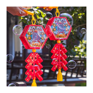 龙年过年烟火泡泡机花炮爆竹儿童烟花2024新年礼花电子仿真小鞭炮