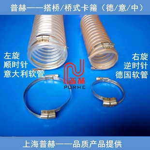 桥式卡箍,搭桥式左旋卡箍,桥式右旋管箍,逆/顺时针跨桥卡箍