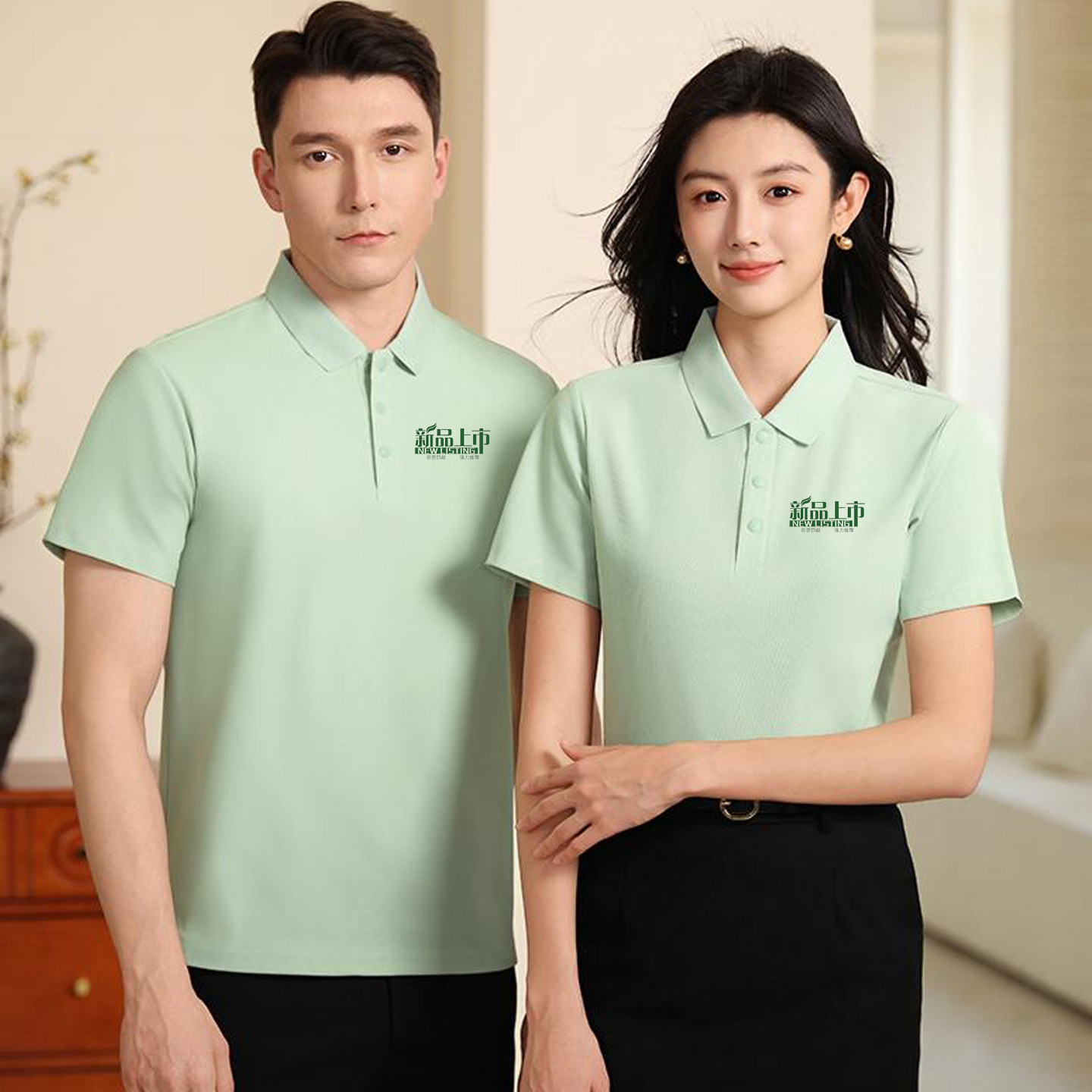 工厂定制工作服印logo文化衫纯色polo衫班服订做厂服印字企业定做