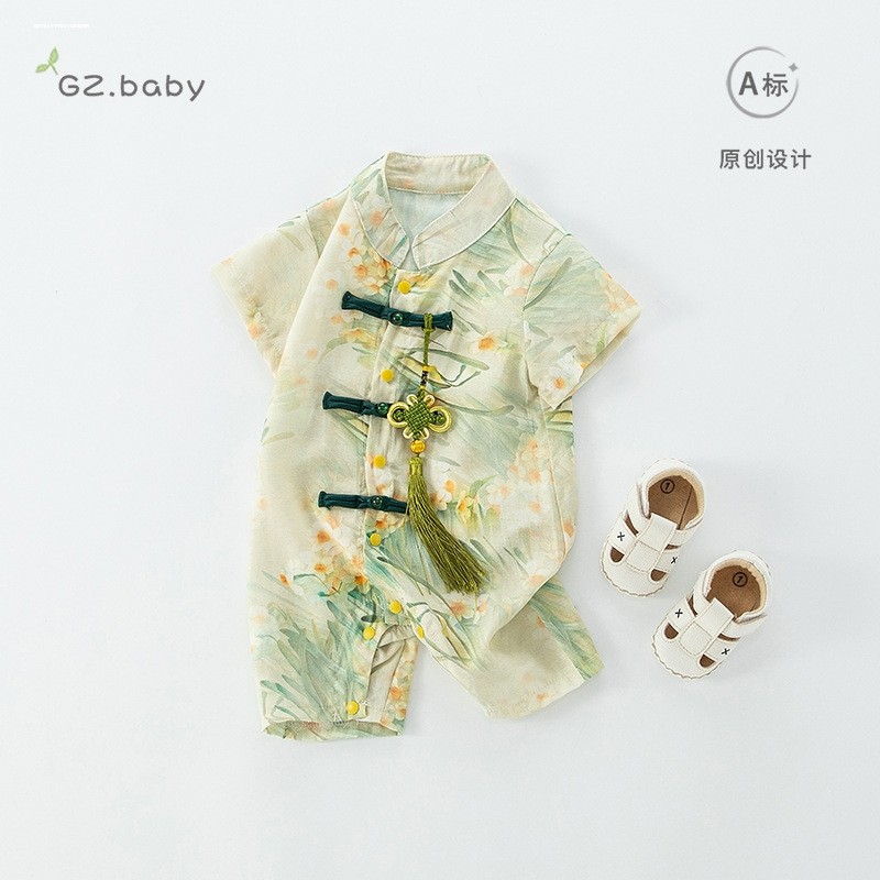婴儿衣服夏装连体衣薄款哈衣