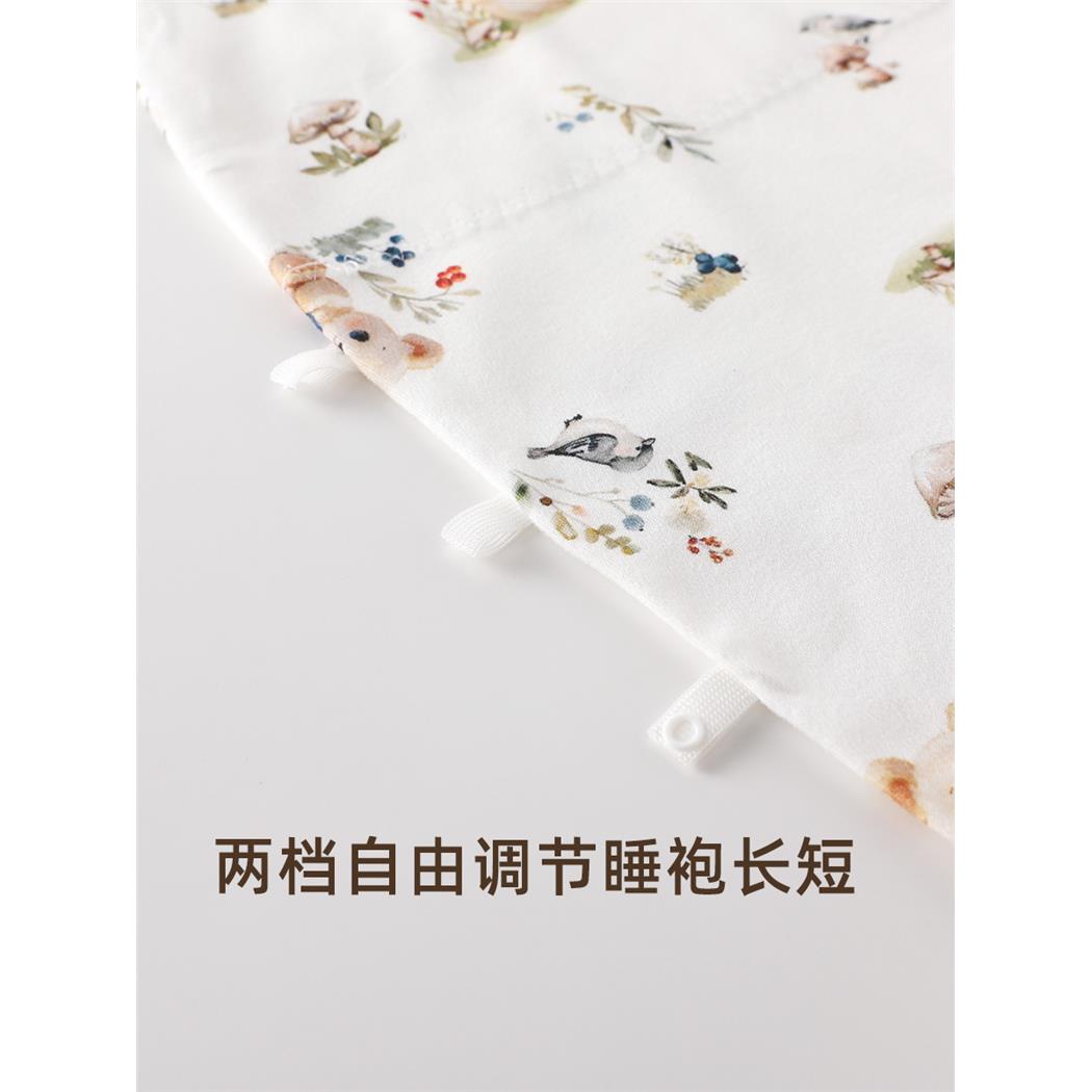 婴儿睡袍袋纯棉a类长袖睡