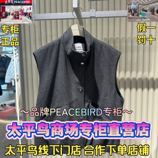 太平鸟女装2025冬款国内代购新款百搭休闲马甲A1AAF4148L5-999