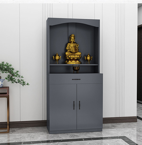 佛龛立柜带门财神爷神龛神台现代简约观音神像佛柜佛像橱柜供奉台
