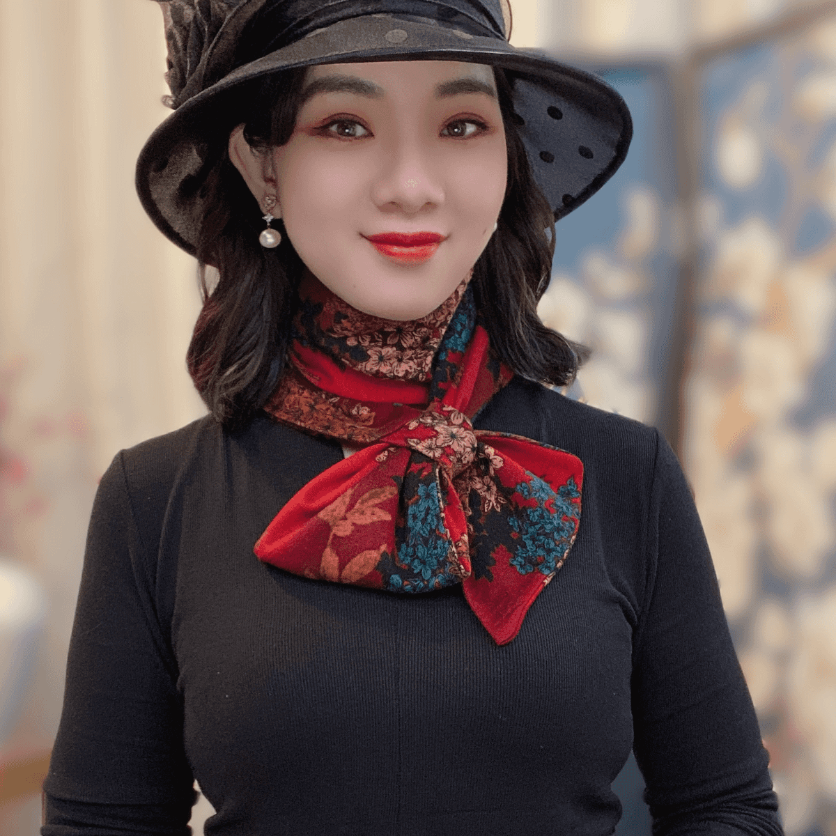 保暖小围巾女士2025新款