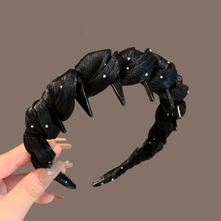 法国LastKiss细闪珠光纱发箍女高级感高颅顶轻奢洋气时尚2025新款