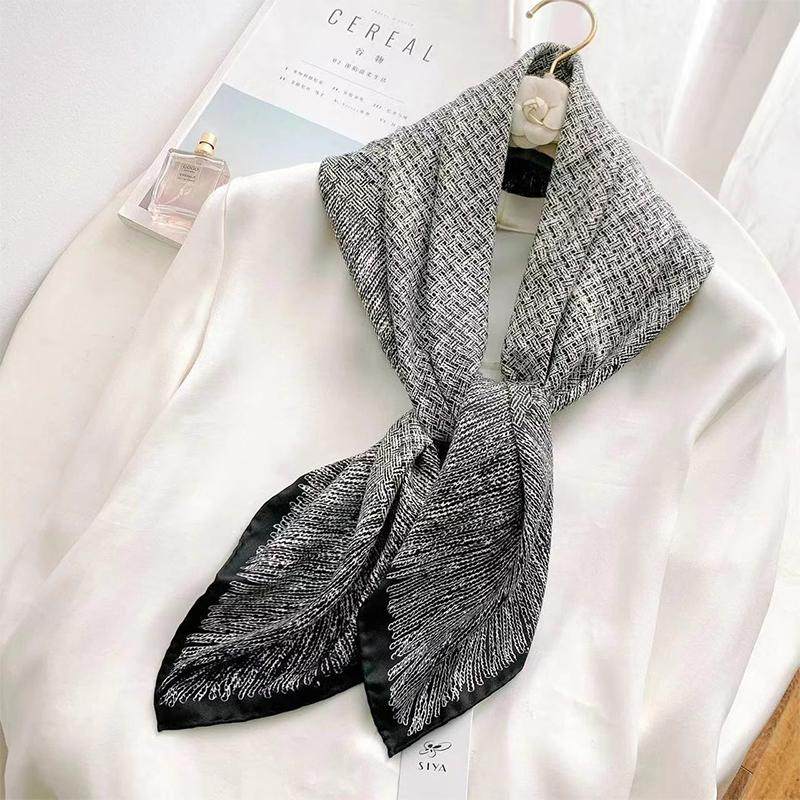 MK&DK.SW小香灰方形秋冬女士围巾