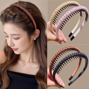 法国LastKiss细发箍带齿女款2026新款高颅顶洗脸日常外戴麻花头箍