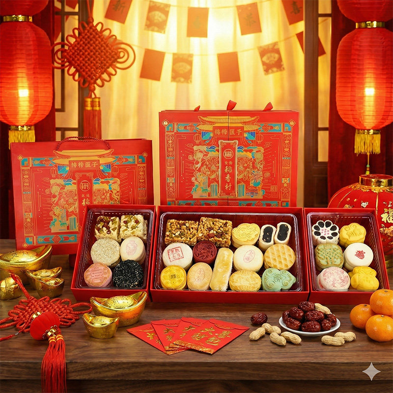 三禾北京稻香村年货糕点礼盒传统中式特产点心春节过年送礼瑞泰店
