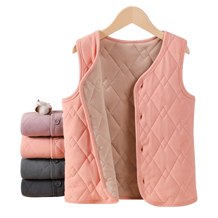 儿童马甲男女童秋冬季内穿加绒加厚保暖背心宝宝中大打底校服神器