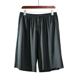 男士睡裤夏季薄款冰丝短裤居家衣服外穿休闲宽松速干大裤衩五分裤