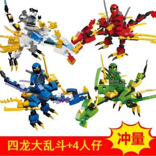 5202幻影忍者小人仔炫酷车凯杰寇拼装 儿童积木具男机孩玩神飞龙