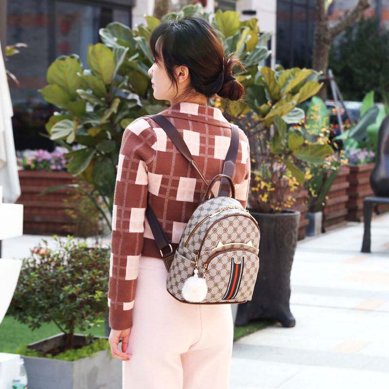 双包高级感小众双肩0揹5包肩22新款女时尚潮流大容量女式通勤上班