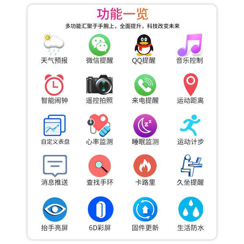 儿手童子手表女电士女款学生高颜值Corneto功能女孩智能运动环t男