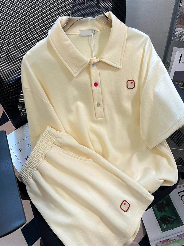 간호 의류 순수 코튼 가방 칼라 패션 정장 반팔 티셔츠 간호 탑 여름 느슨한 2024 새로운 산후