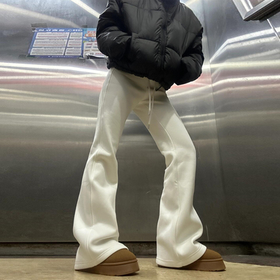 喇叭裤女2025新款冬加厚加绒裤子