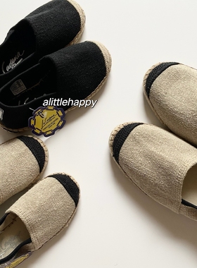 西班牙La Cadena 春夏季亚麻渔夫鞋经典帆布鞋舒适休闲百搭亲子款