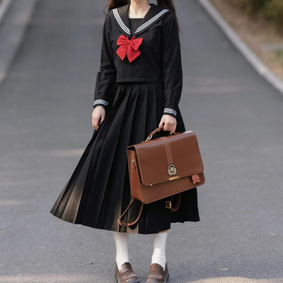 纯色学院风校服学生水手服套装