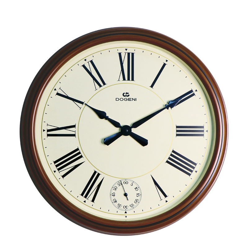 dogeni德佳利20英寸罗马数字美式复古钟表客厅办公室音乐报时挂钟