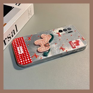 粉色刺绣小马适用oppoa3pro手机壳a2x新年a1本命年a97卡通a96立体a95a93a91a72a58a57a52a32a11a9a31a8a5马年