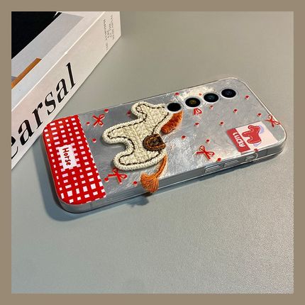 蝴蝶结刺绣小马适用魅族22mini手机壳note16新年21pro新年20棋盘格18por卡通18x软7/16spor/16t/16x/16thplus