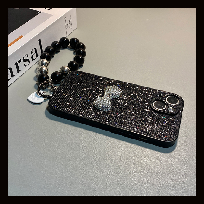 ins风水钻蝴蝶结适用vivos30promini手机壳s20pro亮片s19绒布s18e挂链s17t闪片s16s15立体s12s10软s9/t1/vivo