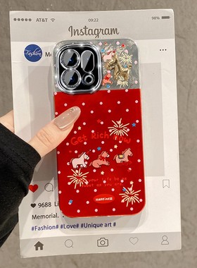 波点烟花爱心小马适用oppofindx9plus手机壳fondx8pro立体x7ultra挂链x6卡通x5马年k12x红色k11新年0ppo硅胶p