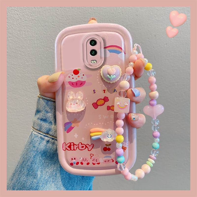 手机壳立体彩虹花朵兔子可爱卡通少女心