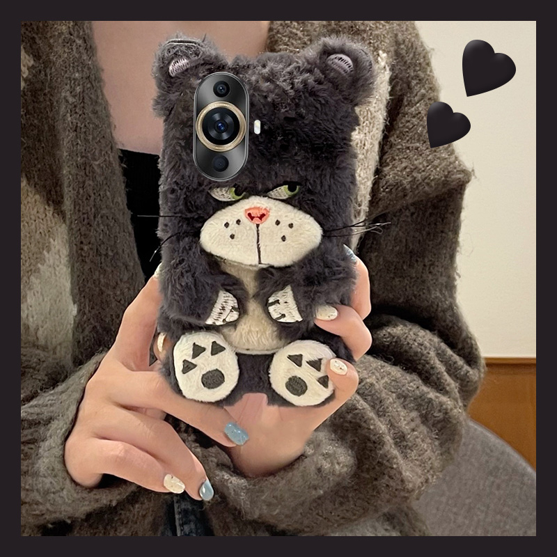 毛茸茸毛绒绒路西法猫手机壳