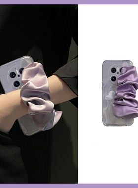 韩系紫色蝴蝶适用华为mate70pro+手机壳meta60立体mata50e手腕带rs保时捷设计mete40e十m30晕染20x斜挎10可背