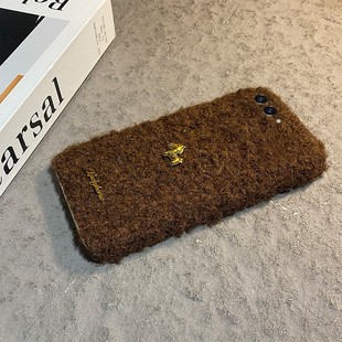 galaxy硬 w21 2026英文小马适用三星zflip7fe手机壳zfold6新年zflip5毛绒w23flip秋冬季 3折叠屏zfold2立体w22