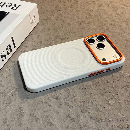 手机壳仿皮皮纹荔枝纹磁吸波漾纹