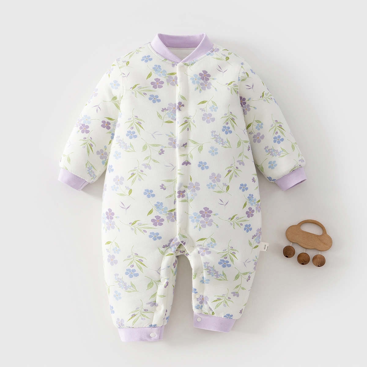 150g夹棉加厚，A类纯棉连体衣