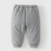 纯棉夹棉加厚男童休闲棉裤 宝宝140g棉花裤 子冬季 女婴儿童保暖宽松