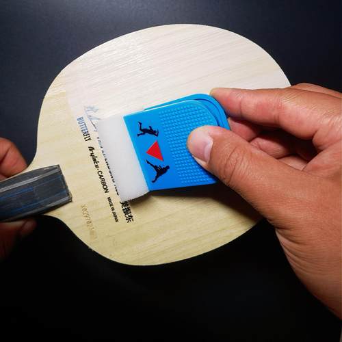 乒乓球无机胶水海绵刷夹子方形夹子龙蟒夹送大海绵粘拍工具夹子